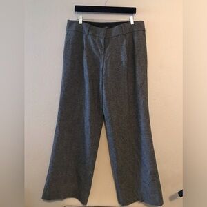 LOFT Wide Leg Gray Dress Pants